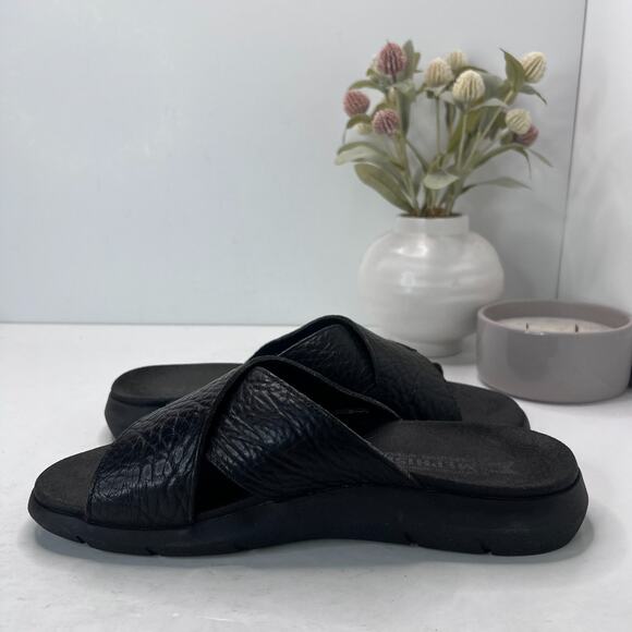 Mephisto Conrad Leather Crossover Straps Sandals Men's 8/EU42 Comfort Light Wear - Picture 7 of 9